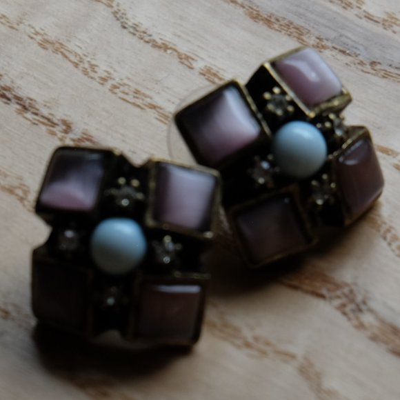 Square ANTHROPOLOGIE Earrings - Picture 2 of 4